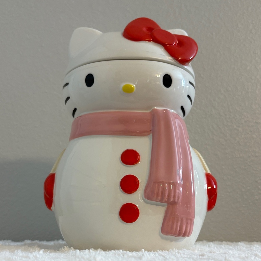 Hello Kitty Snowman Cookie Jar
